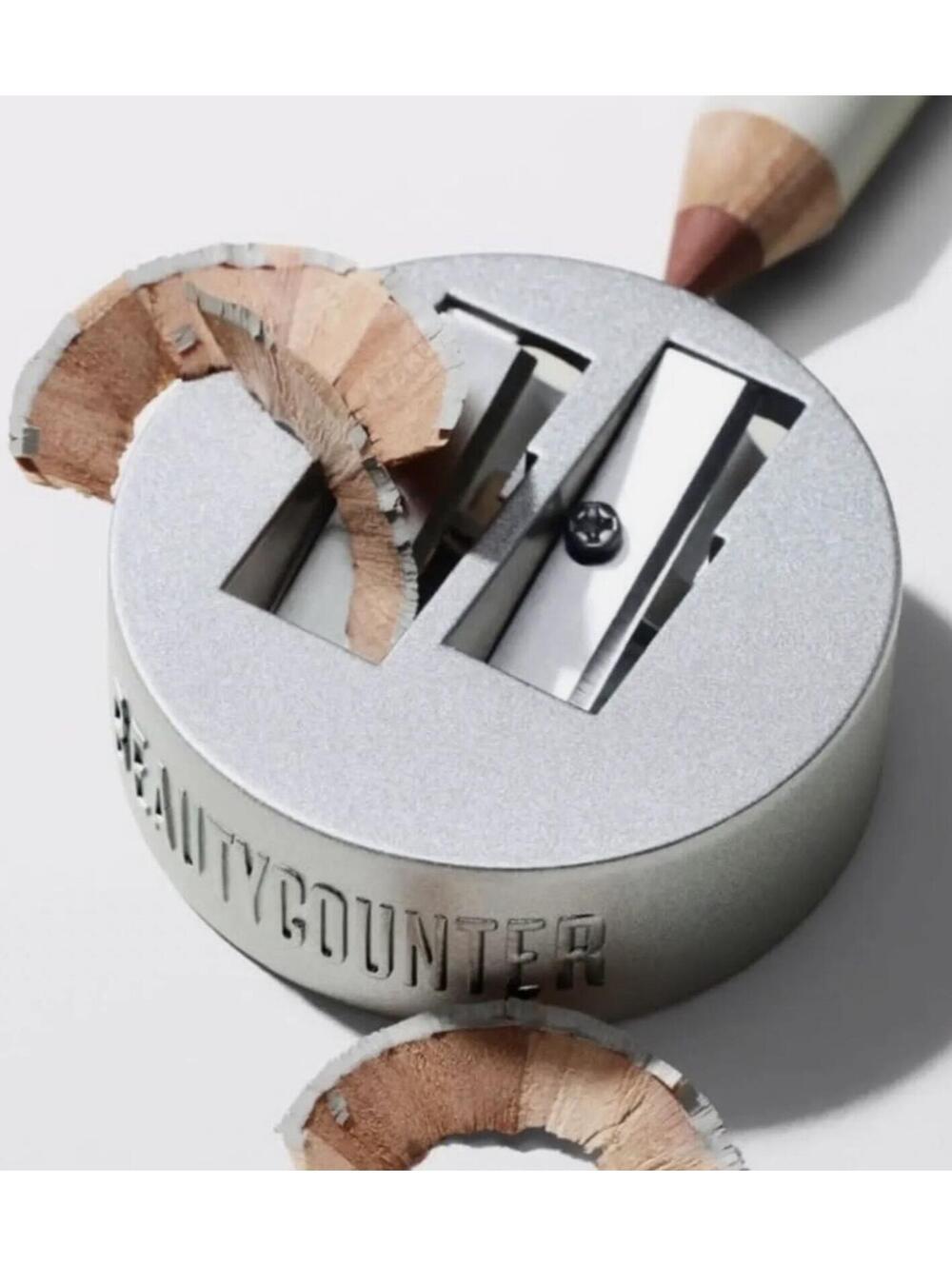 BeautyCounter Double Pencil Sharpener Silver